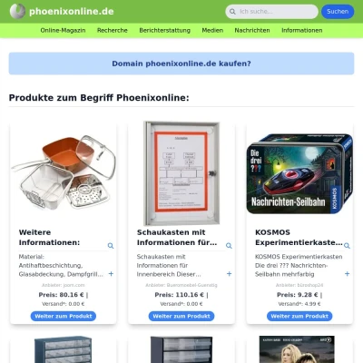 Screenshot phoenixonline.de
