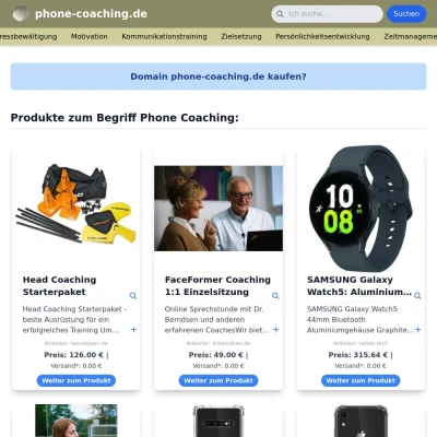 Screenshot phone-coaching.de