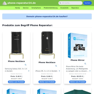 Screenshot phone-reparatur24.de