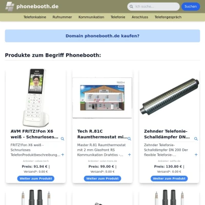 Screenshot phonebooth.de
