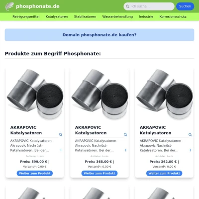 Screenshot phosphonate.de