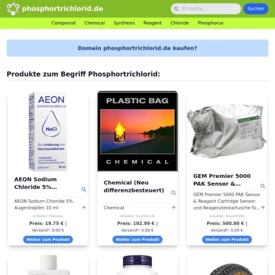 Screenshot phosphortrichlorid.de