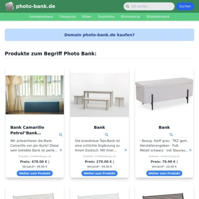 Screenshot photo-bank.de