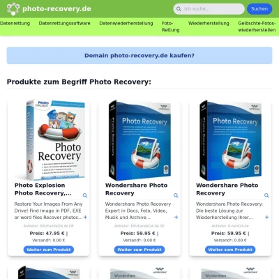 Screenshot photo-recovery.de