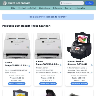 Screenshot photo-scanner.de