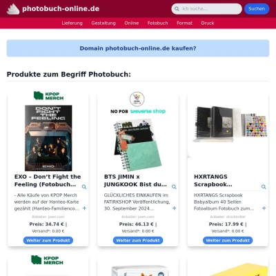 Screenshot photobuch-online.de