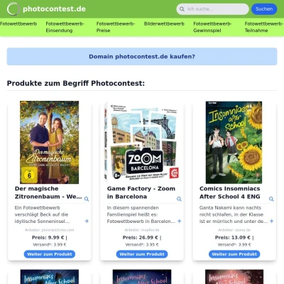 Screenshot photocontest.de