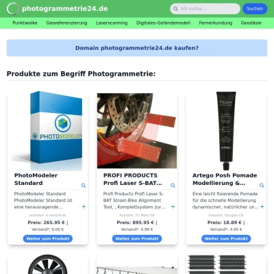 Screenshot photogrammetrie24.de