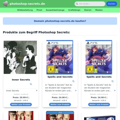 Screenshot photoshop-secrets.de