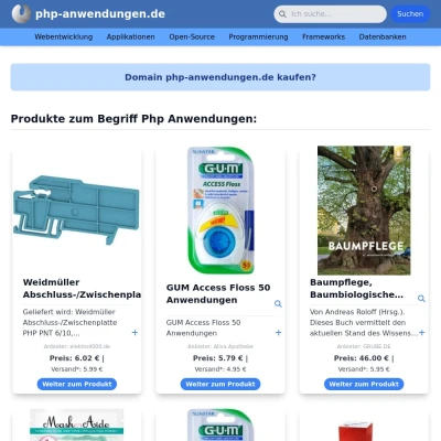 Screenshot php-anwendungen.de