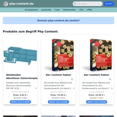 Screenshot php-content.de