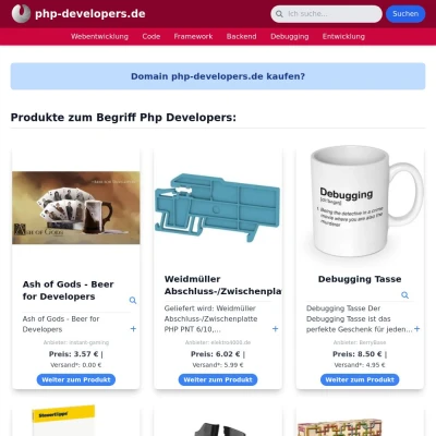 Screenshot php-developers.de