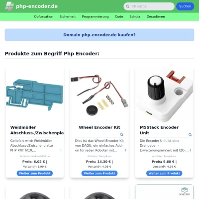 Screenshot php-encoder.de