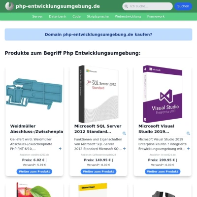 Screenshot php-entwicklungsumgebung.de