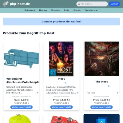 Screenshot php-host.de