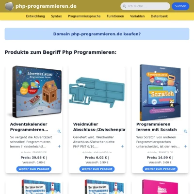 Screenshot php-programmieren.de