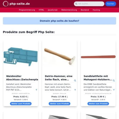 Screenshot php-seite.de