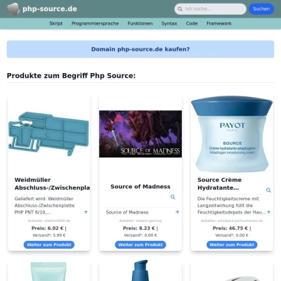 Screenshot php-source.de