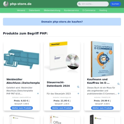 Screenshot php-store.de