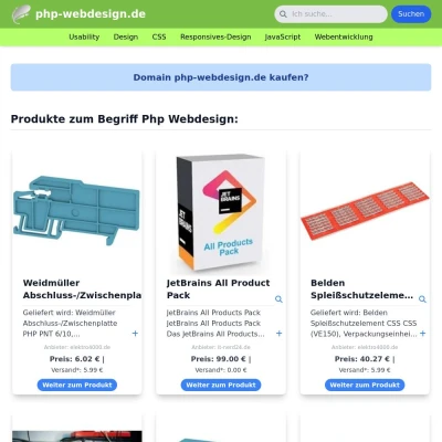 Screenshot php-webdesign.de
