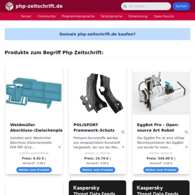 Screenshot php-zeitschrift.de