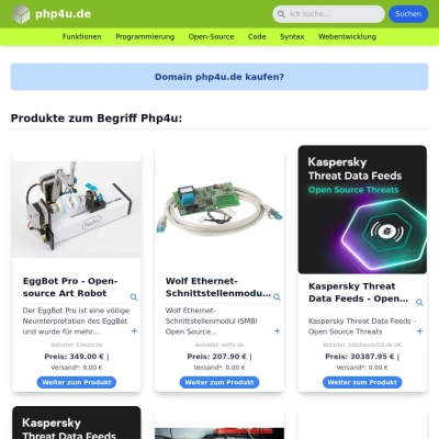 Screenshot php4u.de
