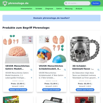 Screenshot phrenologe.de
