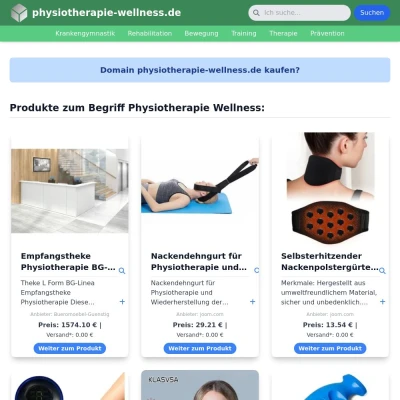 Screenshot physiotherapie-wellness.de