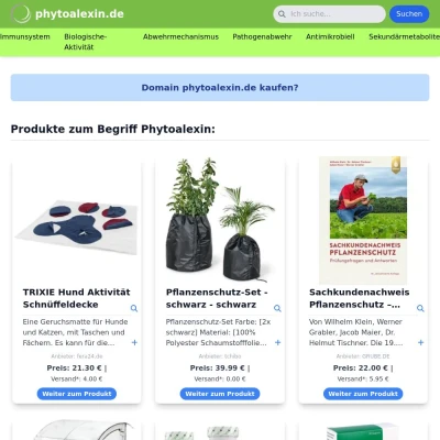 Screenshot phytoalexin.de