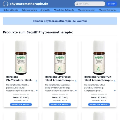 Screenshot phytoaromatherapie.de