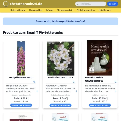 Screenshot phytotherapie24.de