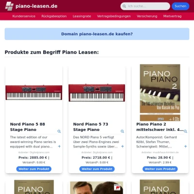 Screenshot piano-leasen.de