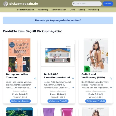 Screenshot pickupmagazin.de