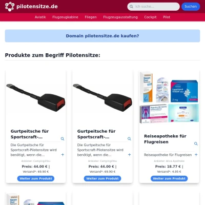 Screenshot pilotensitze.de