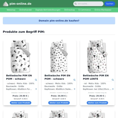 Screenshot pim-online.de