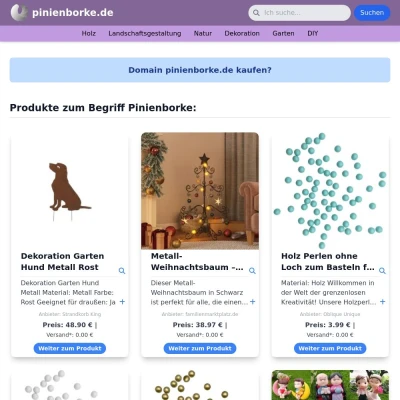 Screenshot pinienborke.de