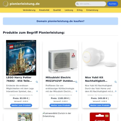 Screenshot pionierleistung.de