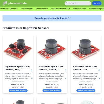 Screenshot pir-sensor.de