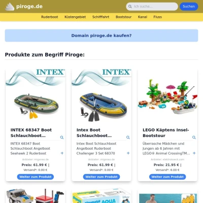 Screenshot piroge.de