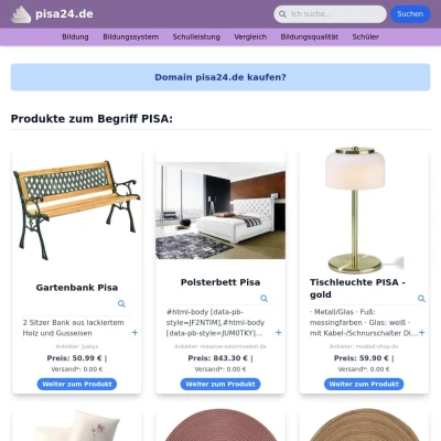Screenshot pisa24.de