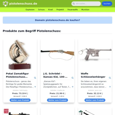 Screenshot pistolenschuss.de