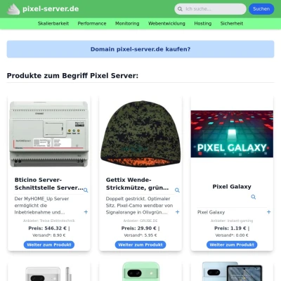 Screenshot pixel-server.de
