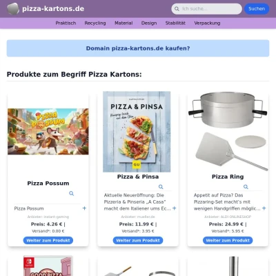 Screenshot pizza-kartons.de