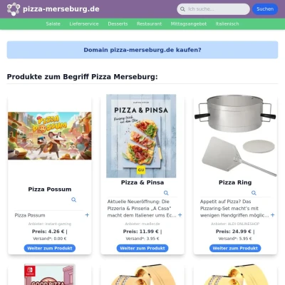 Screenshot pizza-merseburg.de