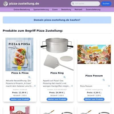 Screenshot pizza-zustellung.de