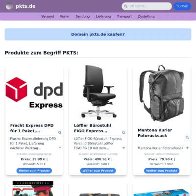 Screenshot pkts.de