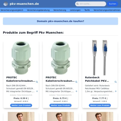 Screenshot pkv-muenchen.de