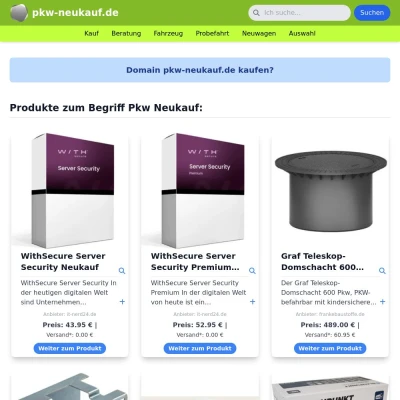 Screenshot pkw-neukauf.de