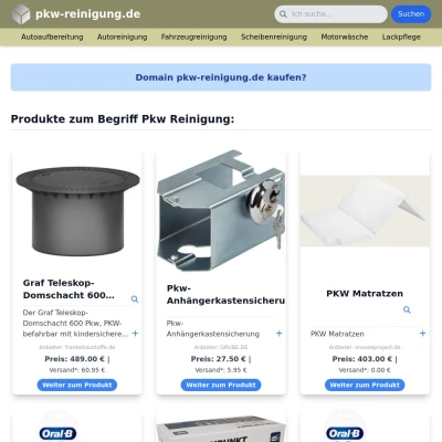 Screenshot pkw-reinigung.de
