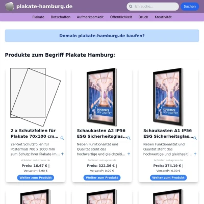 Screenshot plakate-hamburg.de